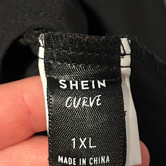 🖤 SHEIN Curve Black Peplum Blouse - 1XL - Picture 2 of 3